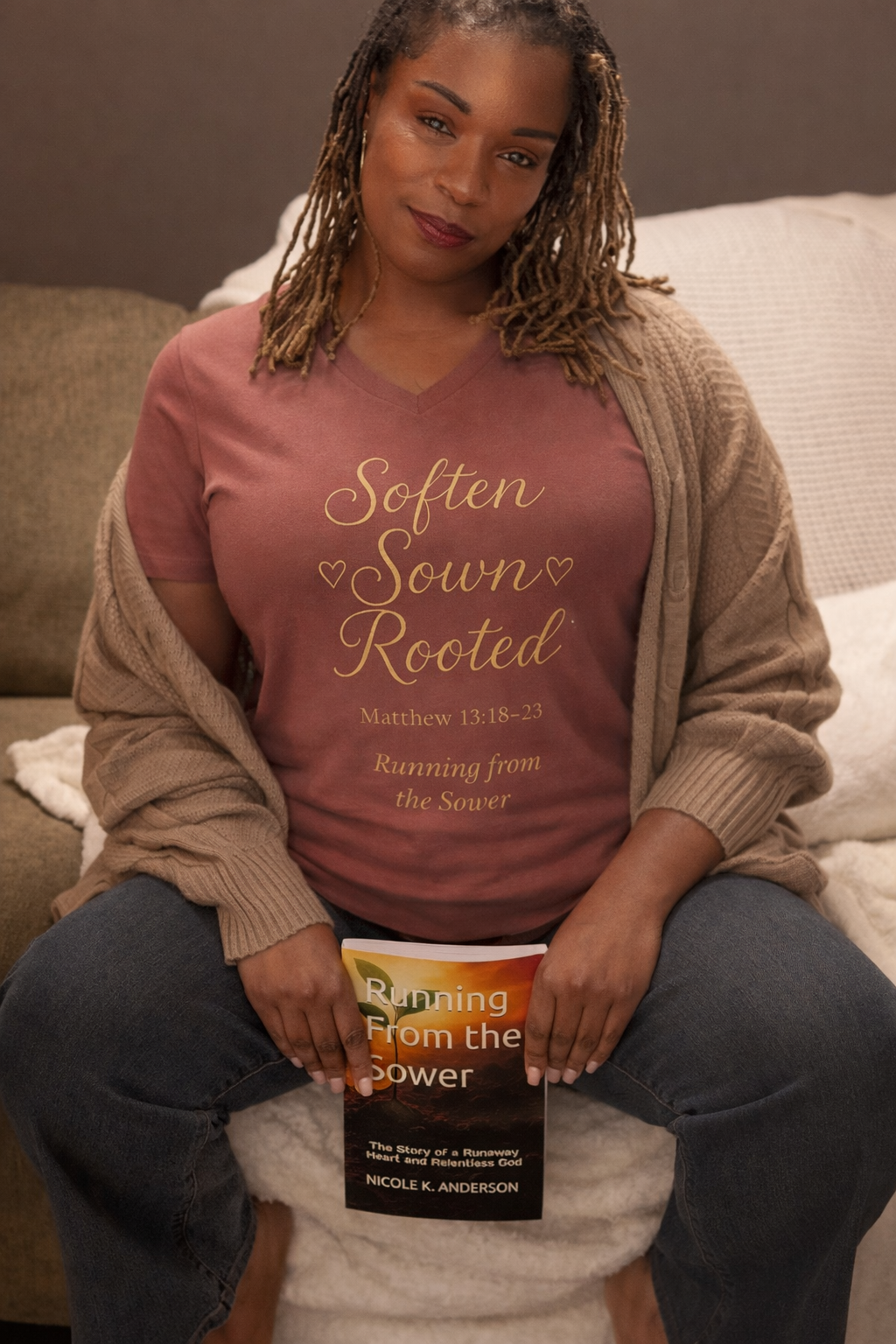 Soften Sown Rooted V Neck