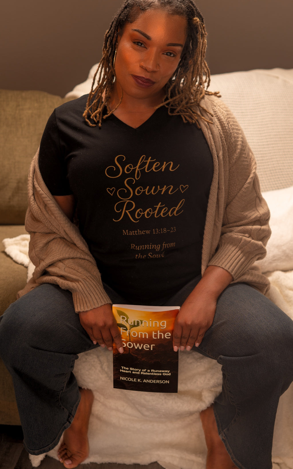 Soften Sown Rooted V Neck