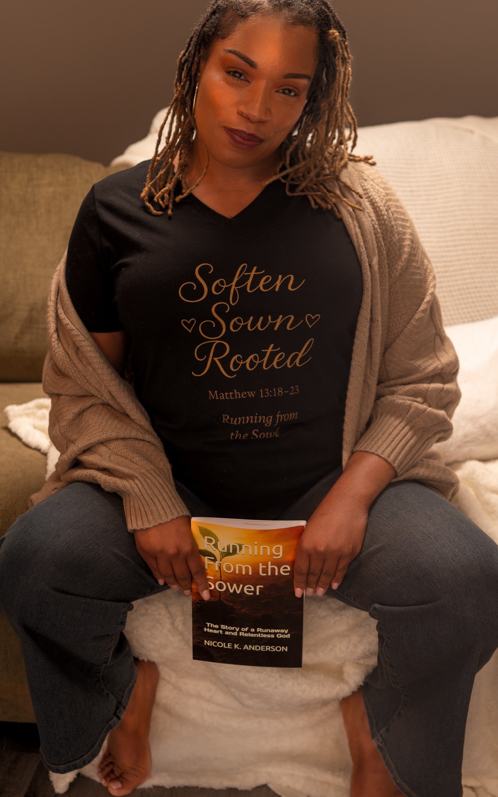 Soften Sown Rooted V Neck